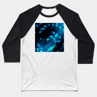 Blue jellyfish Baseball T-Shirt